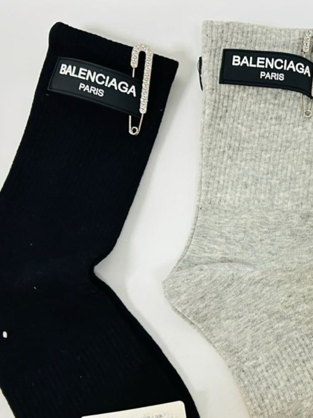 BALENCIAGA Women's Cotton High Socks Casual Versatile for Daily Wear